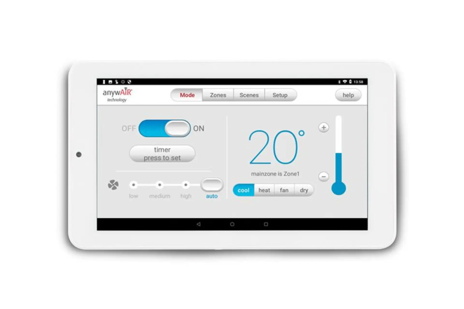 Anywair smart controller for ducted heat pump systems